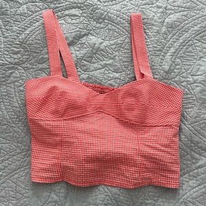 Zara Gingham Top